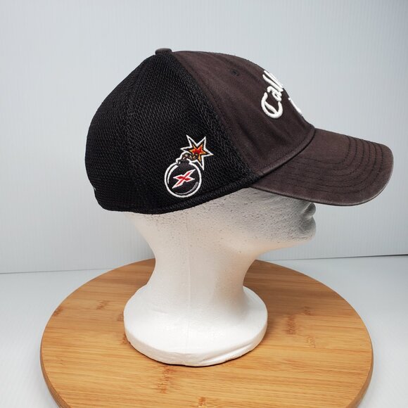 Callaway Golf Hat S/M Black Odyssey X HOT Tour Fitted Cap Promo Stretch Fit - Picture 4 of 10